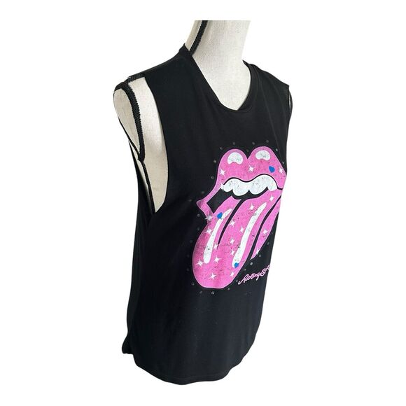 2012 The Rolling Stones Shirt Rock Band Sleeveless Women's‎ Tee Size L - Picture 4 of 14